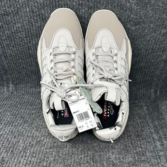 NEW Reebok Solution Mid Moonstone Boulder Grey Iverson Shoes Mens 10.5 GW4797 - Picture 7 of 8